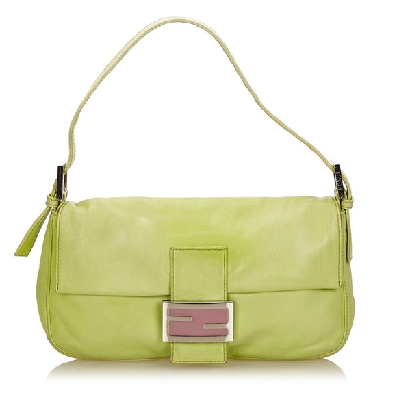 IN SEARCH OF 💕💕Fendi Lime Green Mamma Baguette - Picture 2 of 5